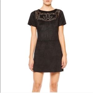 Sanctuary Alexia Faux Suede Black dress Size M